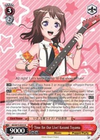 Time for Our Live! Kasumi Toyama - BanG Dream! Vol.2 - Weiss Schwarz card