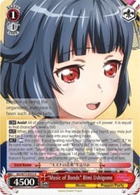 "Music of Bonds" Rimi Ushigome - BanG Dream! Vol.2 - Weiss Schwarz card