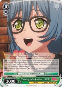Shining Admiration, LOCK - BanG Dream! Vol.2 - Weiss Schwarz card