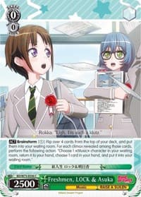 Freshmen, LOCK & Asuka - BanG Dream! Vol.2 - Weiss Schwarz card