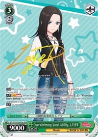 Overwhelming Vocal Ability, LAYER (SPM) (A) - BanG Dream! Vol.2 - Weiss Schwarz card