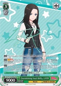Overwhelming Vocal Ability, LAYER (SPM) (B) - BanG Dream! Vol.2 - Weiss Schwarz card