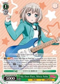 My Own Pace, Moca Aoba (SR) - BanG Dream! Vol.2 - Weiss Schwarz card