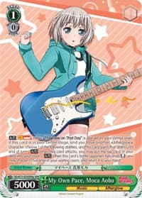 My Own Pace, Moca Aoba (SPM) (A) - BanG Dream! Vol.2 - Weiss Schwarz card