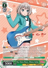 My Own Pace, Moca Aoba (SPM) (B) - BanG Dream! Vol.2 - Weiss Schwarz card