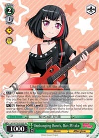 Unchanging Bonds, Ran Mitake (SR) - BanG Dream! Vol.2 - Weiss Schwarz card