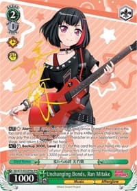 Unchanging Bonds, Ran Mitake (SPM) (A) - BanG Dream! Vol.2 - Weiss Schwarz card