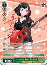 Unchanging Bonds, Ran Mitake (SPM) (B) - BanG Dream! Vol.2 - Weiss Schwarz card