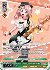 Usual Cheers, Himari Uehara (SPM) (A) - BanG Dream! Vol.2 - Weiss Schwarz card