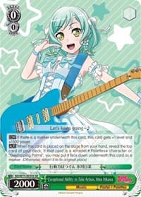Exceptional Ability to Take Action, Hina Hikawa (SR) - BanG Dream! Vol.2 - Weiss Schwarz card