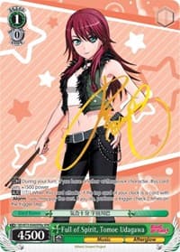 Full of Spirit, Tomoe Udagawa (SPM) (A) - BanG Dream! Vol.2 - Weiss Schwarz card