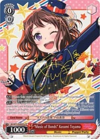 "Music of Bonds" Kasumi Toyama (SP) (A) - BanG Dream! Vol.2 - Weiss Schwarz card