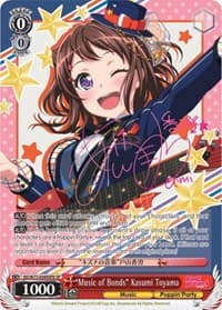 "Music of Bonds" Kasumi Toyama (SP) (B) - BanG Dream! Vol.2 - Weiss Schwarz card