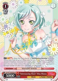 "Interweaving Music" Hina Hikawa (SP) (A) - BanG Dream! Vol.2 - Weiss Schwarz card
