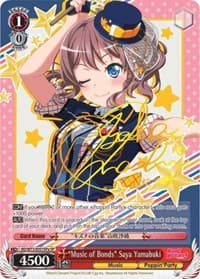 "Music of Bonds" Saya Yamabuki (SP) (A) - BanG Dream! Vol.2 - Weiss Schwarz card