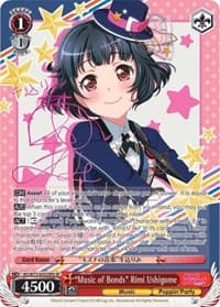 "Music of Bonds" Rimi Ushigome (SP) (B) - BanG Dream! Vol.2 - Weiss Schwarz card