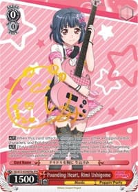 Pounding Heart, Rimi Ushigome (SPM) (A) - BanG Dream! Vol.2 - Weiss Schwarz card