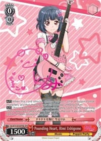 Pounding Heart, Rimi Ushigome (SPM) (B) - BanG Dream! Vol.2 - Weiss Schwarz card