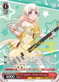 All Together, Chisato Shirasagi (SPM) (A) - BanG Dream! Vol.2 - Weiss Schwarz card