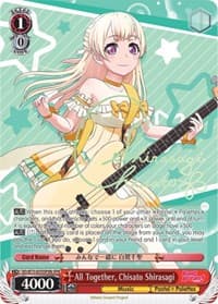 All Together, Chisato Shirasagi (SPM) (B) - BanG Dream! Vol.2 - Weiss Schwarz card