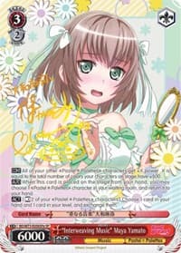 "Interweaving Music" Maya Yamato (SP) (A) - BanG Dream! Vol.2 - Weiss Schwarz card