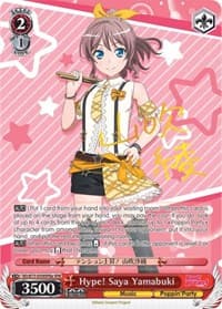 Hype! Saya Yamabuki (SPM) (A) - BanG Dream! Vol.2 - Weiss Schwarz card