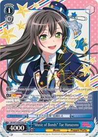 "Music of Bonds" Tae Hanazono (SP) (A) - BanG Dream! Vol.2 - Weiss Schwarz card