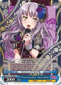 "Unwavering Music" Yukina Minato (SP) (B) - BanG Dream! Vol.2 - Weiss Schwarz card