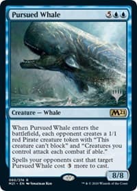 Pursued Whale - Promo Pack: Core Set 2021 - Magic: The Gathering card