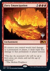 Fiery Emancipation - Promo Pack: Core Set 2021 - Magic: The Gathering card