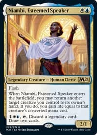 Niambi, Esteemed Speaker - Promo Pack: Core Set 2021 - Magic: The Gathering card
