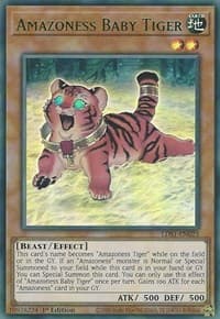 Amazoness Baby Tiger (Green) - Legendary Duelists: Season 1 - YuGiOh card