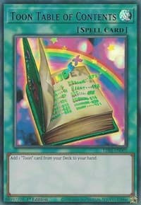 Toon Table of Contents (Blue) - Legendary Duelists: Season 1 - YuGiOh card