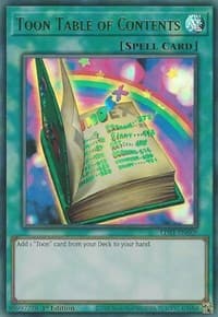 Toon Table of Contents (Green) - Legendary Duelists: Season 1 - YuGiOh card