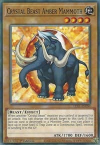 Crystal Beast Amber Mammoth - Legendary Duelists: Season 1 - YuGiOh card