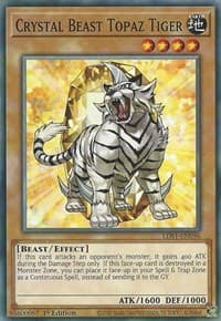Crystal Beast Topaz Tiger - Legendary Duelists: Season 1 - YuGiOh card