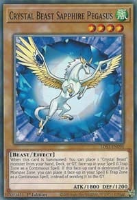 Crystal Beast Sapphire Pegasus - Legendary Duelists: Season 1 - YuGiOh card