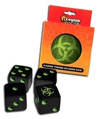 Iconic Dice Tin (16mm): Biohazard - Legion Premium Supplies: Dice Tins - Collectible Storage card
