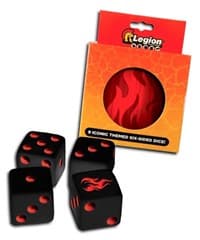Iconic Dice Tin (16mm): Fire - Legion Premium Supplies: Dice Tins - Collectible Storage card