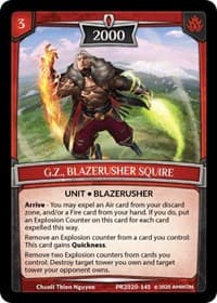 G.Z., Blazerusher Squire - Argent Saga Promos - Argent Saga TCG card