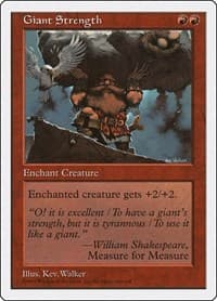 Giant Strength - Fifth Edition - Magic: The Gathering card
