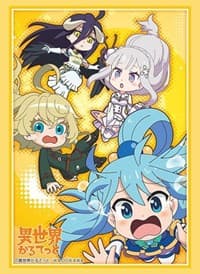 Bushiroad Sleeve Collection HG Vol.2449: Isekai Quartet - Aqua, Emilia, Tanya, Albedo (60-Pack) - Bushiroad Card Sleeves - Card Sleeves card