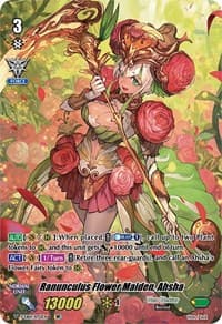 Ranunculus Flower Maiden, Ahsha (SP) - V-EB14: The Next Stage - Cardfight Vanguard card