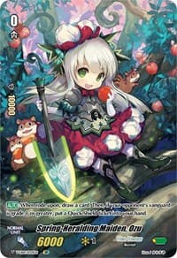 Spring-Heralding Maiden, Ozu (SP) - V-EB14: The Next Stage - Cardfight Vanguard card