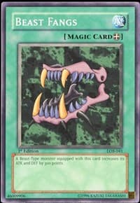 Beast Fangs - The Legend of Blue Eyes White Dragon - YuGiOh card