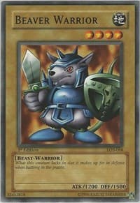 Beaver Warrior - The Legend of Blue Eyes White Dragon - YuGiOh card
