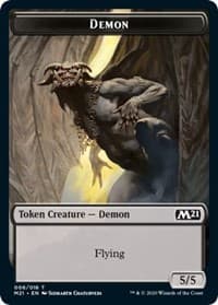 Demon // Soldier Double-Sided Token - Core Set 2021 - Magic: The Gathering card