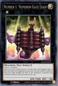 Number 1: Numeron Gate Ekam - Battles of Legend: Armageddon - YuGiOh card