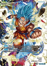 Super Saiyan God Son Goku // SSGSS Son Goku, Soul Striker Reborn (Gold Stamped) - Promotion Cards - Dragon Ball Super: Masters card