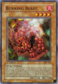 Burning Beast - Magician's Force - YuGiOh card